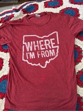 Where I'm From Men's Short Sleeve Tee - Red